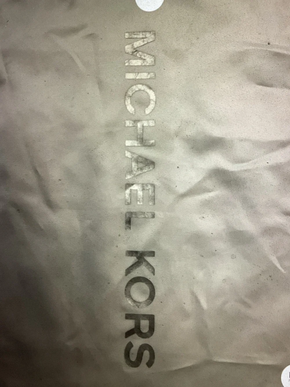 Michael Kors Satin bag covering in White